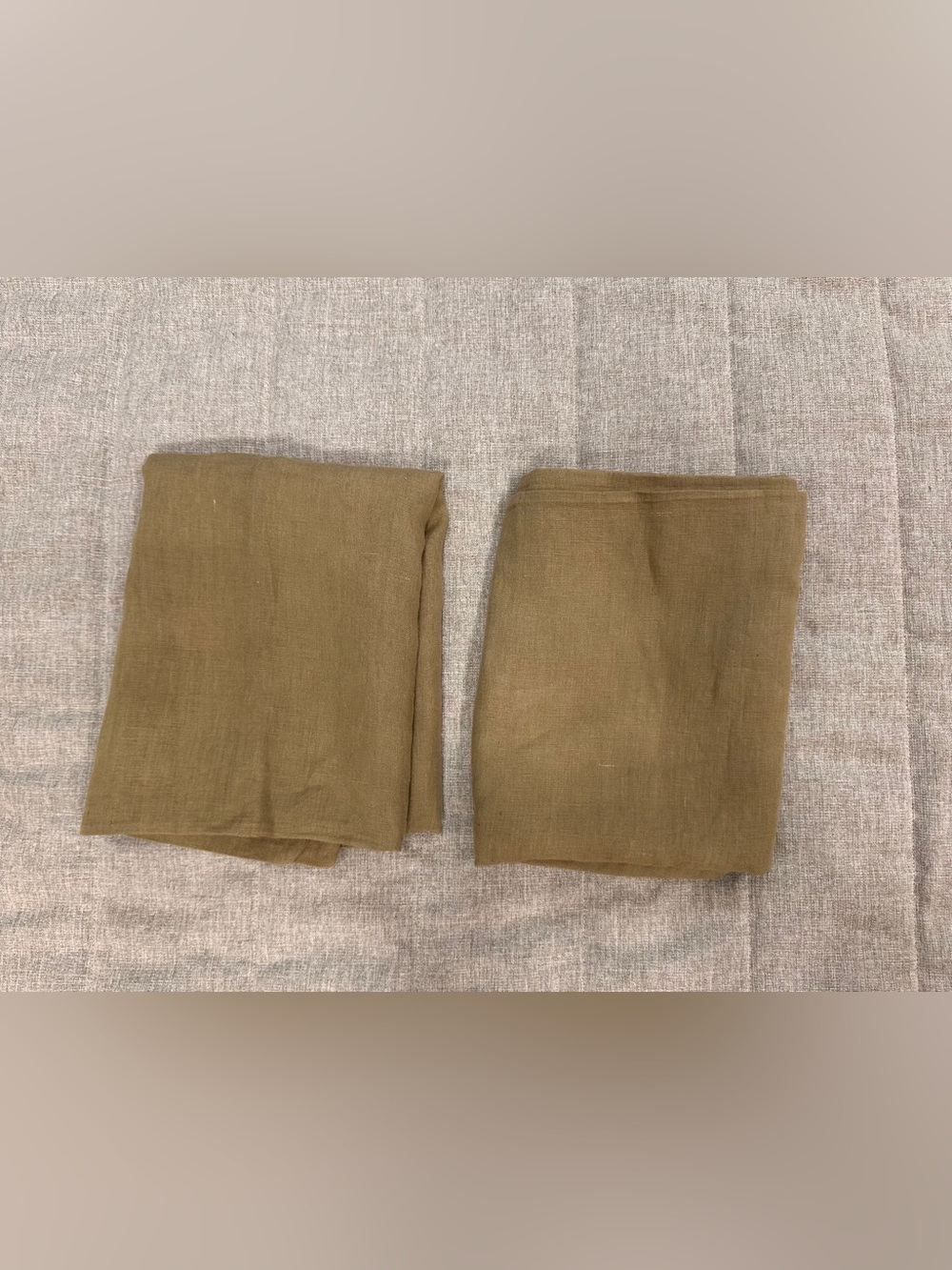 Quince 100% European Linen King Size Shams Pillowcases In Aloe Green Set Of 2